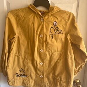 GUC Girls Zara Gold Jacket with Peanut Snoopy Design size 11-12